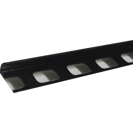 Creaprac BLACK PVC 3/8 in. x 8 ft. BULLNOSE TILE EDGING TRIM 601110200